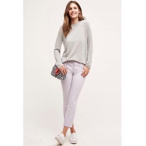 Anthropologie Lavender Denim Capri Pants